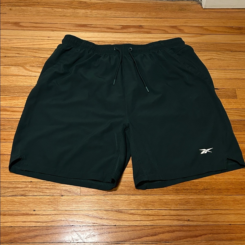 Reebok Dark Forest Green Athletic Shorts